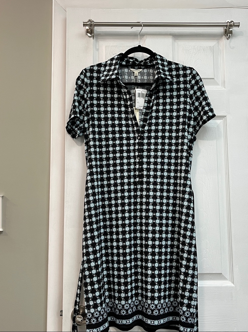 Max Studio Shirt Dress size L     NWT - Picture 2 of 8